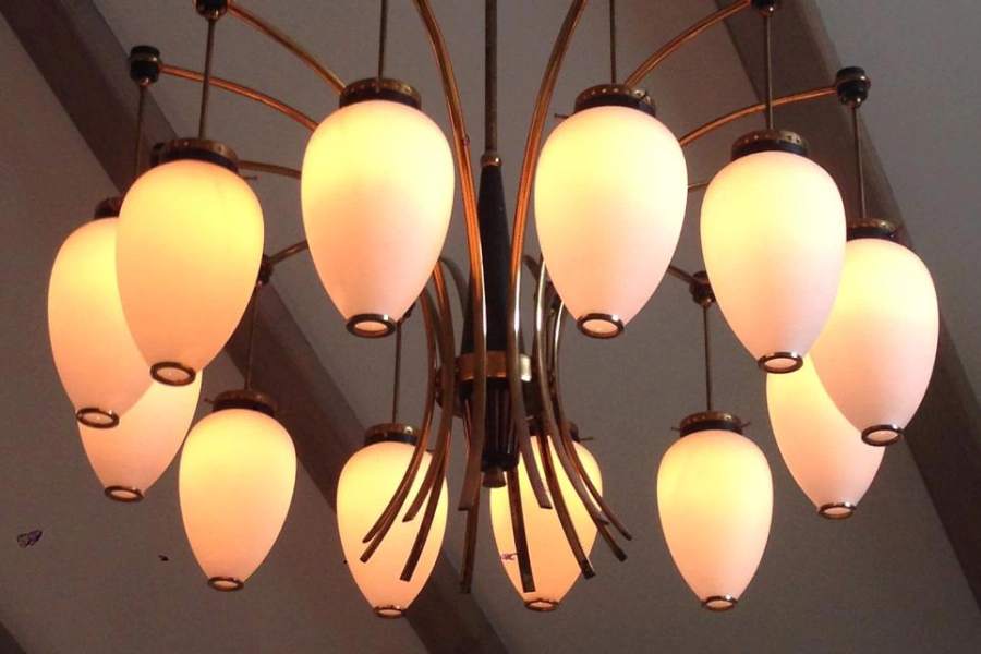 chandelier installation